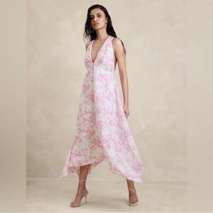 Banana Republic European Linen Maxi Dress